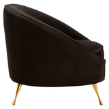 L.A. Black Velvet Accent Chair