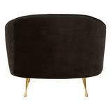 L.A. Black Velvet Accent Chair