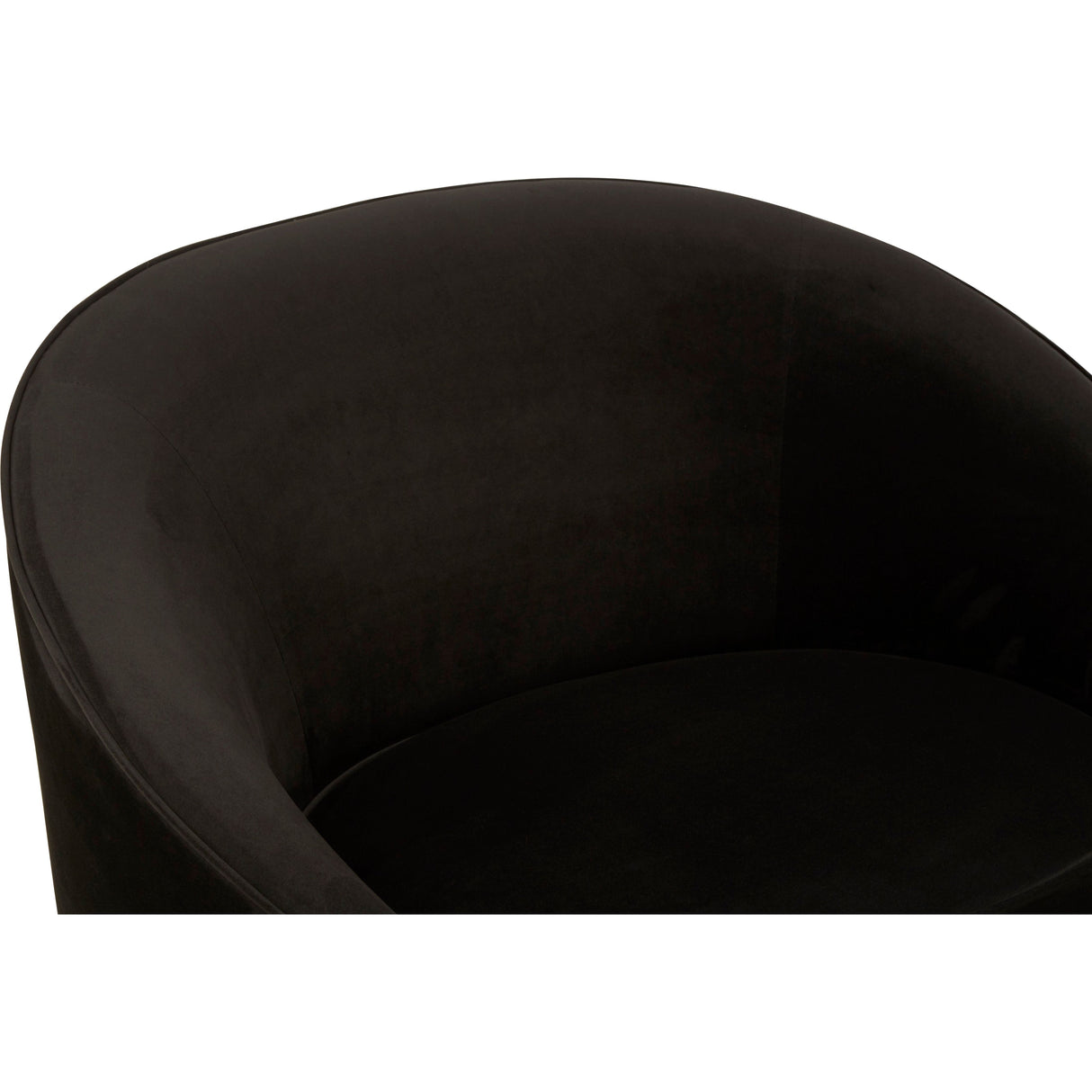 L.A. Black Velvet Accent Chair