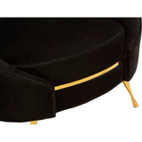 L.A. Black Velvet Accent Chair