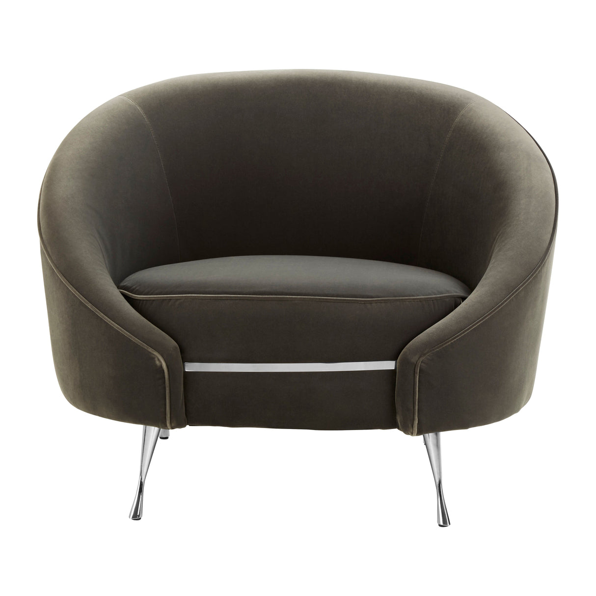 L.A. Grey Velvet Accent Chair