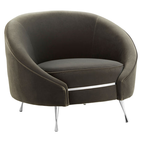 L.A. Grey Velvet Accent Chair