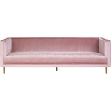 Olivia 3 Seat Pink Sofa