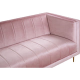 Olivia 3 Seat Pink Sofa