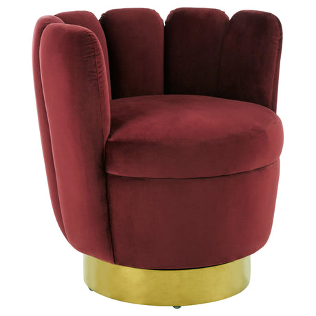 Beauty Wine Velvet Chair