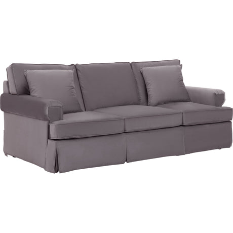 Raphael 3 Seat Grey Velvet Sofa