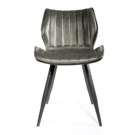 Sofia Grey Leather Dining Chair Set