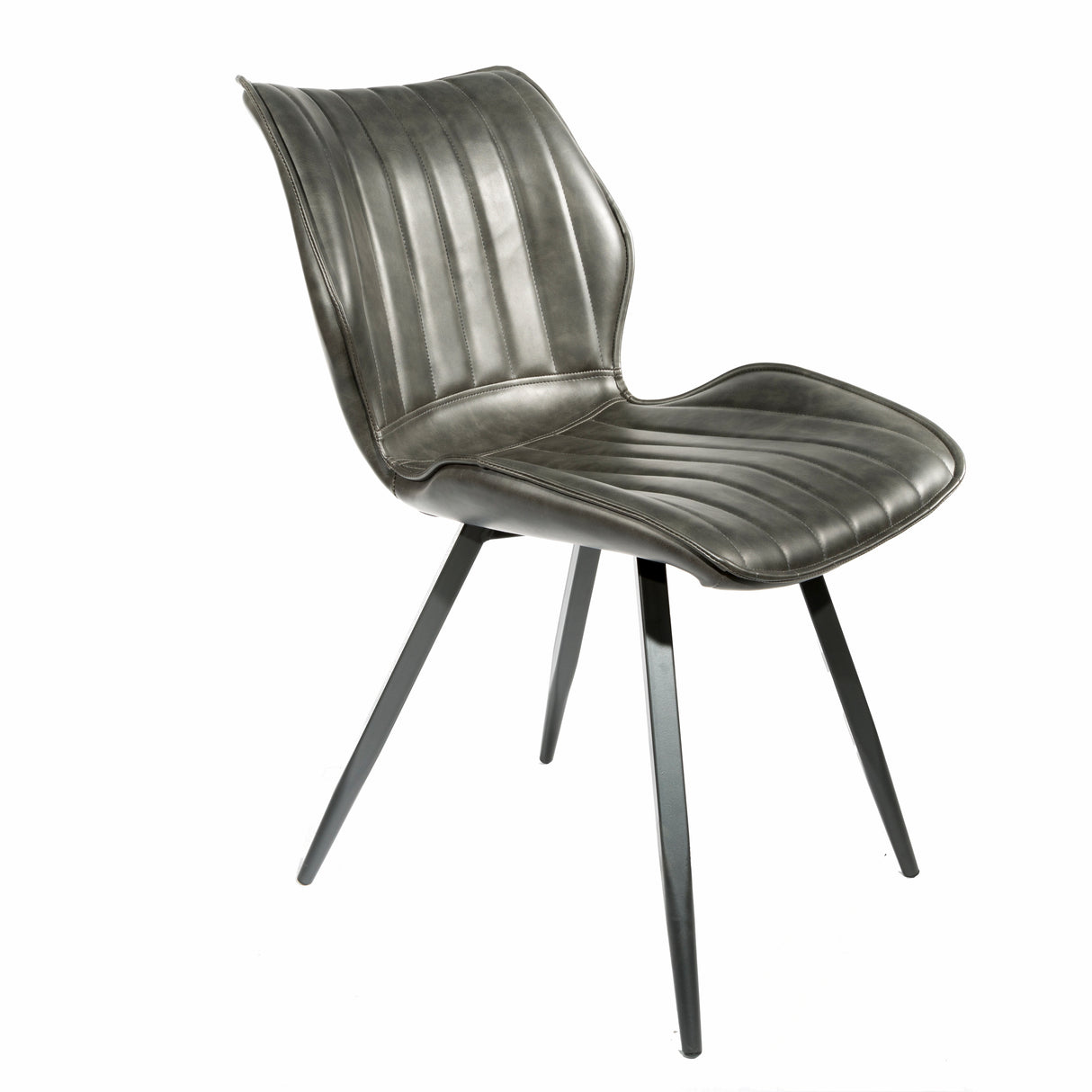 Sofia Grey Leather Dining Chair Set