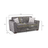 Astrid 2 Seat Grey Sofa