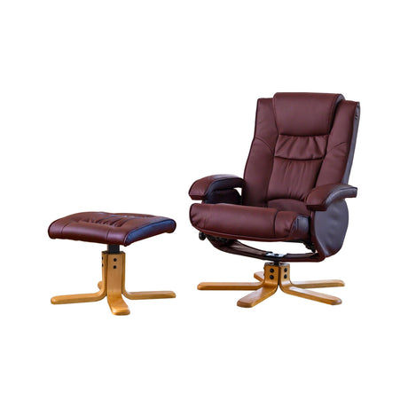 Aria Bonded Leather Swivel Recliner Chair