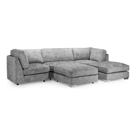 Bishop Fullback Platinum U Shape Corner Sofa