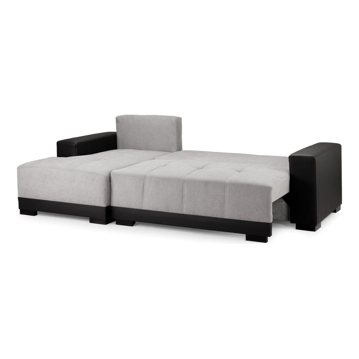 Cimiano Black/Grey Left Hand Facing Corner Sofabed