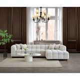 Aluxo Tribeca Corner Sofa Oatmeal Boucle