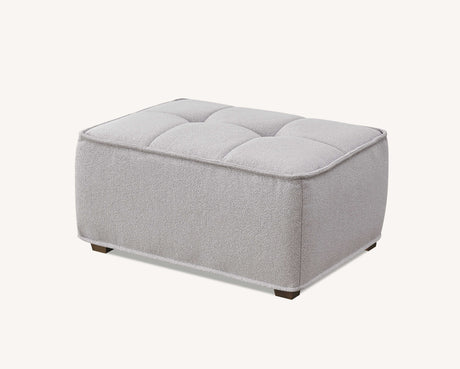 Aluxo Murray Footstool Putty Boucle