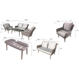 Danielle 4 Seat Sofa Set