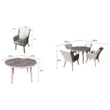 Danielle 4 Seat Dining Set