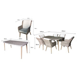 Danielle 6 Seat Dining Set