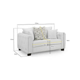 Grazia Light Grey 2 Seat Sofa