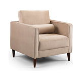 Harper Plush Beige Armchair