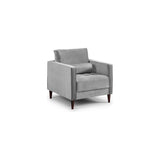 Harper Plush Grey Armchair