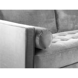 Harper Plush Grey Armchair