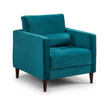 Harper Plush Teal Armchair