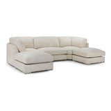 Inga U Shape Beige Corner Sofa