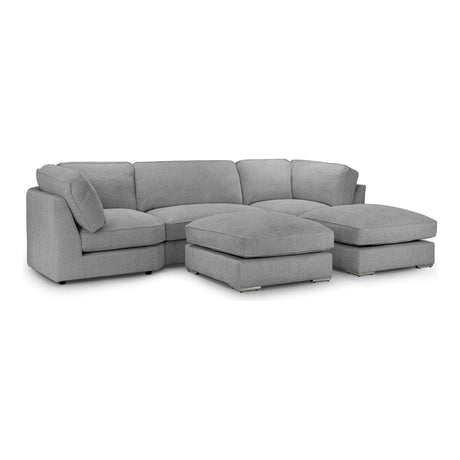 Inga U Shape Grey Corner Sofa