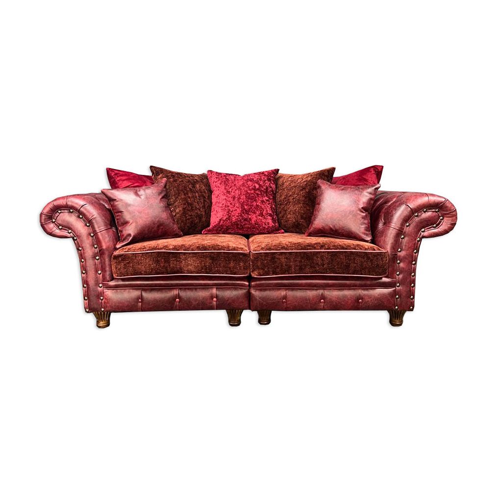 Persia Chesterfield 3 Seat Sofa Vintage Red