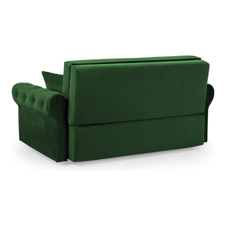 Rosalind Plush Green 2 Seater Sofa Bed