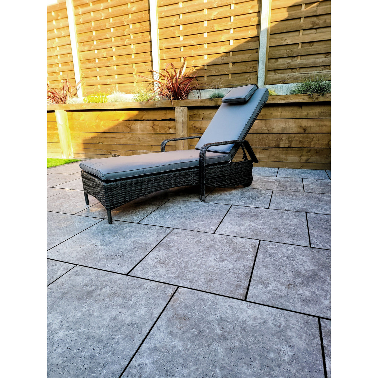 Savannah Single Sunbed Grey