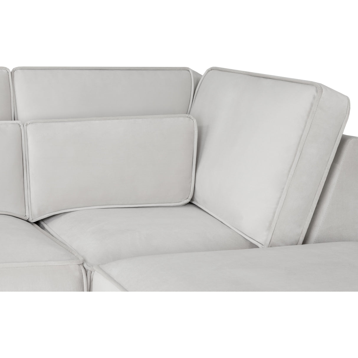 Sloane Silver U Shape Corner Sofa