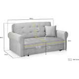 Sorrel Grey 2 Seat Sofabed