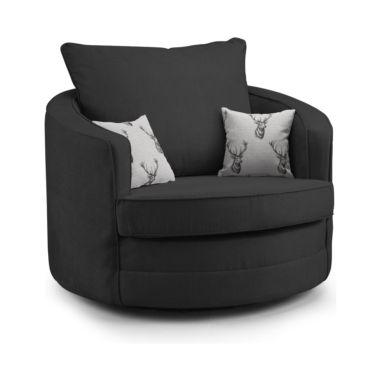 Verona Black Swivel Chair