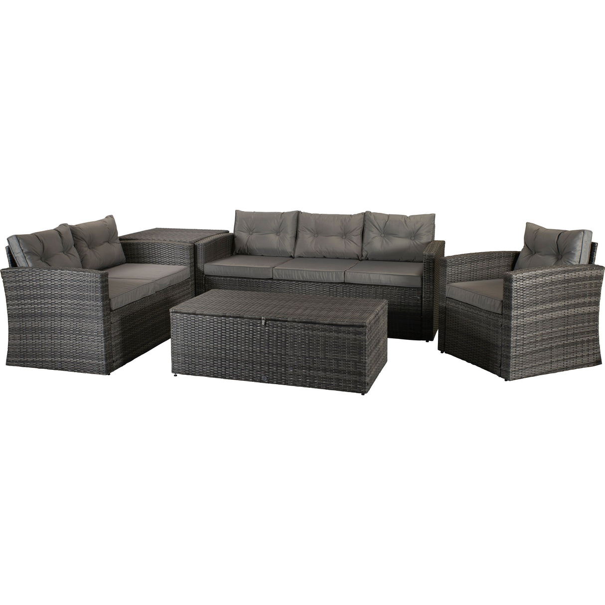 Holly Sofa Set in Grey